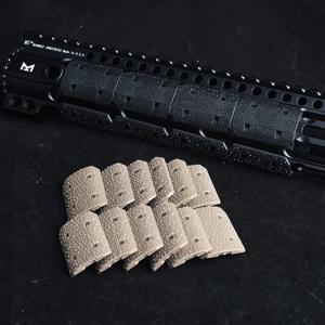 12PCS 전술용 나일론 M-LOK 레일 타입 2 커버 논슬립 핸드 가드 에어소프트 장난감 총 액세서리 BCM AR AR15 M4