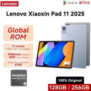글로벌롬 레노버 샤오신 패드 2025 11인치 미디어텍 디멘시티 6300 2.5K 화면 7040mAh 안드로이드 태블릿 (구글 플레이 및 와이파이 지원)