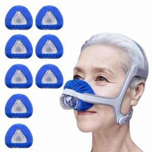 재사용 가능한 CPAP 비강 마스크 라이너 부드럽고 편안한 풀 페이스 마스크 쿠션 통기성 원단 프리사이즈 CPAP 마스크 커버