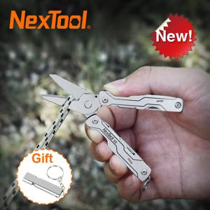 NexTool 8 in 1 미니 세일러 가위 S0 마이크로 키체인 멀티툴 드라이버 휴대용 포켓 접이식 EDC 도구 여행용