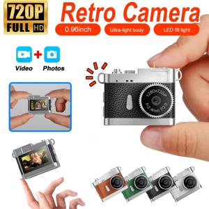 Magecam 레트로 카메라 720p 휴대용 빈티지 초소형 캠코더 0.96인치 화면 CCD 미니 카메라 실내외 지원 TF 카드