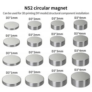 작은 자석, 밤부랩용 원형 N52 자석, 3D 프린터 부품용 DIY 부품
