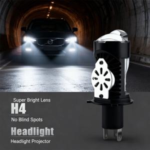 H4/9003/HB2 LED 헤드라이트 전구 프로젝터 렌즈 캔버스 슈퍼 브라이트 LED 3000W 3500000LM 6000K 하이/로우 라이트 자동차 및 오토바이에 적용 가능