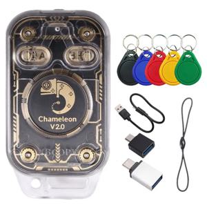 DIGIT-Chameleon Ultra V2.0 RFID 스마트 칩 리더 에뮬레이터+ 5XUID 키체인 NFC 복제기 125K 13.56Mhz 카드 디코딩 기능