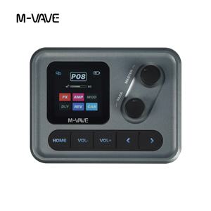 M-VAVE 포켓 앰프 1.54인치 HD 화면 기타 멀티 이펙트 프로세서/6+1 커스텀 FX 체인/USB-C 오디오 인터페이스/직접 녹음용