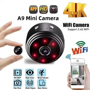 A9 WiFi 카메라 안전 모니터 미니 1080P HD 캠코더 실내 야간 버전 비디오 지능형 카메라 보안 보호