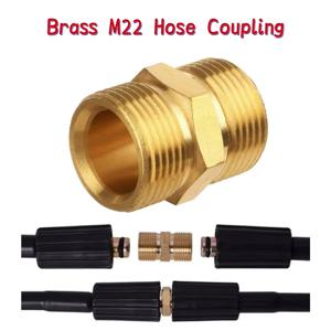 황동 고압 세척기 호스 변환기: M22-15mm 수컷에서 M22-14mm 수컷 나사 어댑터 (고압 시스템용)