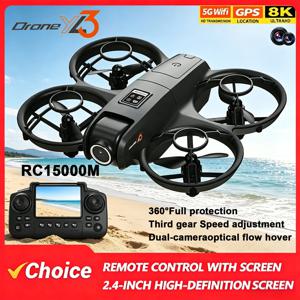 2026 YL3 드론 8K HD 2.4인치 리모컨 헤드리스 모드 헬리콥터 360 °   플립 쿼드콥터 장난감 미니 드론 어린이용 항공기구 장난감 선물