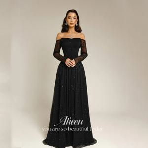 Aileen 특별한 날을 위한 맞춤형 고급스러운 이브닝 드레스 흑인 여성 이브닝 드레스 Vestidos De Festa 레이스 A 라인 댄스 파티 드레스