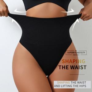 Flarixa 하이 웨이스트 끈 팬티 원활한 여성 팬티 G 스트링 란제리 Tummy Control Shaping Girdle Shaper Underwear