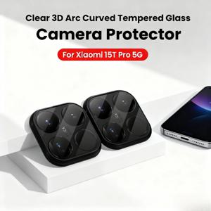 Xiaomi 15T 15 T Pro 15TPro Ziai 5G 9H 강화 유리 카메라 보호 장치 Xiaomi15T Xiaomi15TPro 글로벌 용 2Pcs 3D 투명 렌즈 케이스
