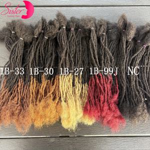 컬러 10인치 0.2cm 수제 인터록 붙임머리 인모 영구 마이크로 락스 붙임머리 자연스러운 느낌의 부드러운 시스터락스