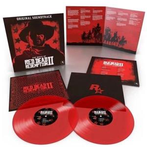 투명한 접착제의 음악 2LP 바이닐 블랙 바이닐 레코드와 레드 바이닐 레코드