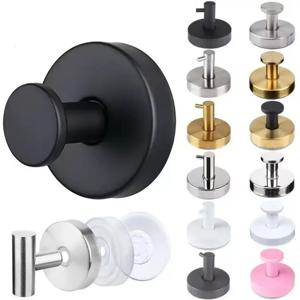 6/1PC 스테인리스 스틸 흡착컵 후크 펀치프리 벽걸이형 후크 수건걸이 욕실 주방 진공 흡착컵