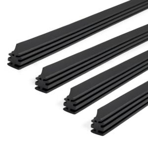 4PCS 6mm 범용 자동차 28인치 고무 본리스 앞유리 와이퍼 블레이드 교체용 고무 스트립 액세서리 조용하게 절단 가능