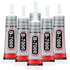 B7000 투명 에폭시 접착제, 전화 수리용 접착제 유리 플라스틱 만능 DIY 접착제 B-7000, 정밀 팁 포함, 다용도
