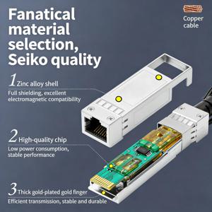 10G SFP+ 다이렉트 어태치 패시브 구리 케이블 DAC 케이블 다이렉트 어태치 패시브 케이블 0.5-10M (Cisco, Huawei, MikroTik 스위치용)