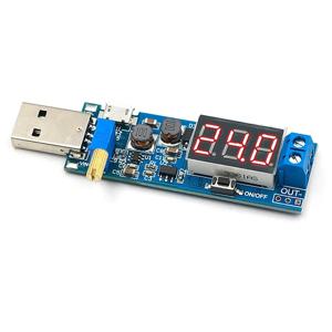 부스트 벅 컨버터 USB 스텝 업/다운 전원 공급 모듈 DC-DC 5V ~ 3.3V / 12V 조정 가능한 출력 DC 1.2V-24V