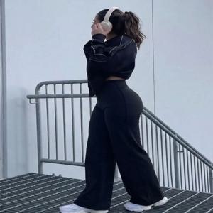 스포츠 스트레이트 와이드 레그 팬츠 울트라 소프트 버터같은 원단 힙업 슬리밍 스웨트팬츠 네이키드 필링 짐 운동 러닝