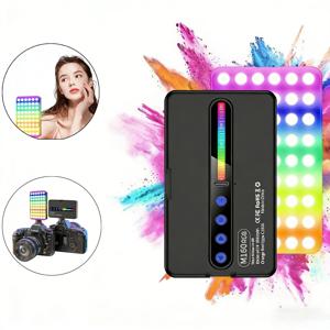 휴대용 RGB 풀컬러 분위기 조명 사각형 LED 조명, 모바일 사진 촬영용, 편리한 야외 촬영 포켓 램프