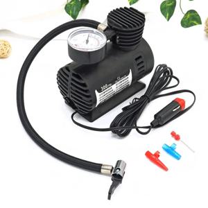 12V 300PSI 미니 공기 압축기 전기 타이어 팽창기(게이지 포함) 휴대용 타이어 펌프 고정밀 전기 소형 공기 펌프