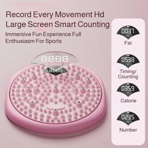 스마트 디지털 디스플레이 홈 허리 트위스터, 발바닥 자석석 지압 트위스트 디스크, 홈 피트니스 데일리 허리 운동기구