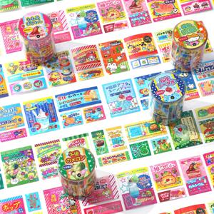 레트로 귀여운 Y2K 마스킹 테이프 장식 접착 플래너 핸드북 DIY Scrapbooking 저널 콜라주 일본어 편지지 스티커