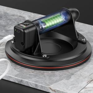 산업용 8인치 전기 진공 흡착기 200kg 용량, 석재/유리/타일 건축 작업용 자동 밀봉 흡착컵