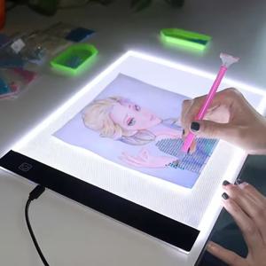 A3/A4/A5 3단계 조광 LED 라이트 패드 드로잉 보드 패드 트레이싱 라이트 박스 눈 보호 다이아몬드 페인팅에 더 편리함