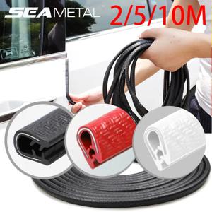SEAMETAL 충돌 방지 씰링 스트립 자동차 도어 엣지 보호 스트립 긁힘 방지 U자형 자동차 스타일링 보호대 2/5/10 미터