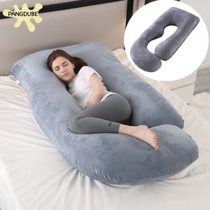 PANGDUBE G 모양의 임신 베개 임산부를위한 허리 지지대 출산 모유 수유 쿠션 코튼 3KG 바디 베개