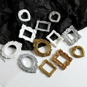 12Pcs 프레임 장식 미니 앨범 미니 사진 프레임 유럽 복고풍 사진 프레임 절묘한 릴리프 촬영 소품