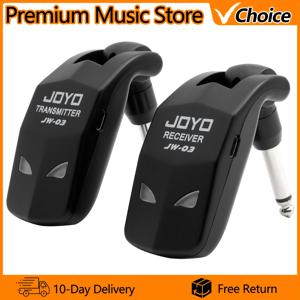 JOYO 무선 기타 시스템 JW-03 2.4GHz 기타 송신기 수신기 (일렉트릭 기타, 베이스용) 무선 송신기 충전식
