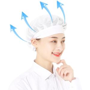 여성 남성 코튼 방진 작업용 셰프 모자 주방 요리 셰프 캡 음식 서비스 헤어넷 세련된 헤어넷 세트 작업복