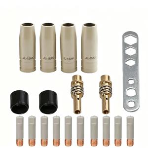 MB-15ak 15AK 용접 소모품 코팅 보호 논스틱 접촉 팁 0.8/1.0/1.2mm 보호용 에어리스 노즐 15AK MIG용