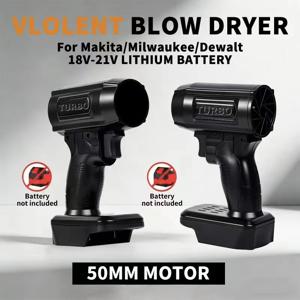 차량용 강력 에어 블로워, 휴대용 터보 제트 팬, 고속 50mm 브러시리스 모터 추진력, 세차 에어건 건조기 도구