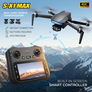 새로운 S-X1 GPS 드론 4K 전문가용 듀얼 카메라 3축 짐벌 항공 5G WiFi 브러시리스 RC 쿼드콥터 스크린 컨트롤 보안 드론