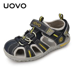 UOVO 브랜드 2026 여름 비치 풋웨어 키즈 클로즈드 토우 유아 샌들 어린이 패션 디자이너 신발 남아 여아용 # 24-38