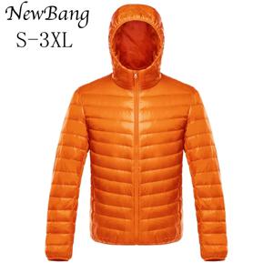 NewBang 다운 코트 남성 울트라 라이트 다운 재킷 남성 따뜻한 재킷 윈드 브레이커 경량 코트 깃털 퍼퍼 파카 깃털 코트