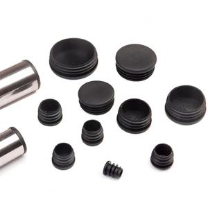 검정색 PE 플라스틱 원형 파이프 플러그 의자 미끄럼 방지 피트 패드 씰링 플러그 커버 12mm 14mm 16mm 19mm 20mm 22mm 25mm 28mm 30mm-60mm