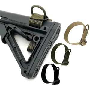 다기능 Airsoft 전술 ButtStock 슬링 어댑터 소총 재고 총 스트랩 로프 달아서 벨트 마운트 AR15 HK416 사냥