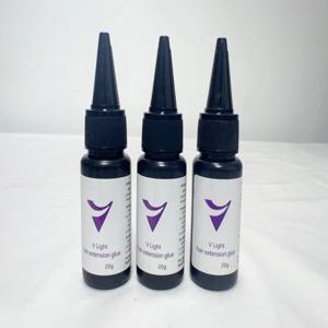 V-Light 기술 헤어 익스텐션 가발 접착제 20g V-light 테이프 헤어 익스텐션을 위한 Traceless 도구 빠른 접목 도구 헤어 리무버