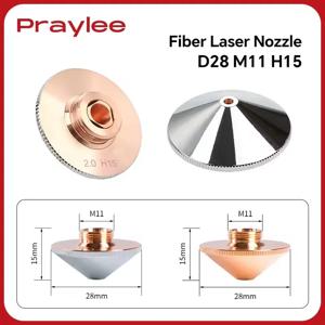 파이버 레이저 노즐 D28 M11 H15 노즐 1.2 1.5 2.0 2.5 3.0 레이저 절단기용 단일 이중 크롬 Raytools 노즐