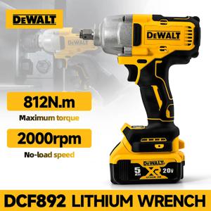 디월트 DCF892 고토크 브러시리스 무선 임팩트 렌치 20V 배터리 전동 공구 812N.m 강력한 휴대용 토크 렌치