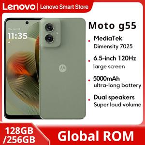 모토로라 MOTO G55 스마트폰 오리지널 글로벌롬 6.5인치 120Hz 디스플레이 256GB 미디어텍 디멘시티 7025 50MP 휴대폰