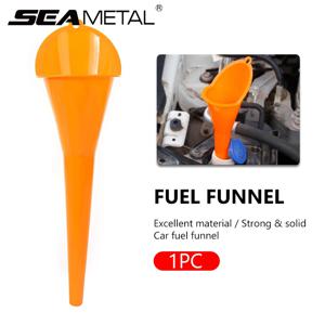 SEAMETAL 자동차 긴 줄기 깔때기 오일 연료 충전 도구 안티 스플래시 플라스틱 깔때기 자동차 액세서리 오토바이 급유 도구