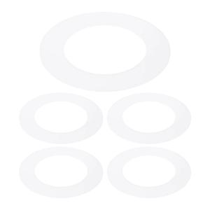 1-12개 플라스틱 트림 링 천장 조명 링 매트 원형 조명 커버 벽 매립형 다운라이트용 조명 기구