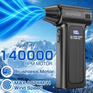 터보 블로워 자동차 제트 팬 전기 에어 더스터 강력한 헤어 드라이어 눈 제거 M9 140000RPM 4단 조절 5개 노즐