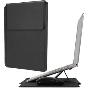 조정 가능한 스탠드 가죽 노트북 슬리브 케이스 가방 Macbook Air 13 14 15 16 인치 M5 M4 M3 M2 칩 Mac Book Pro 마우스 패드 커버