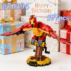 우아한 비행 자세의 피닉스 76394 블록 세트 크리스마스 선물에 적합 레고 호환 입자, 597개.